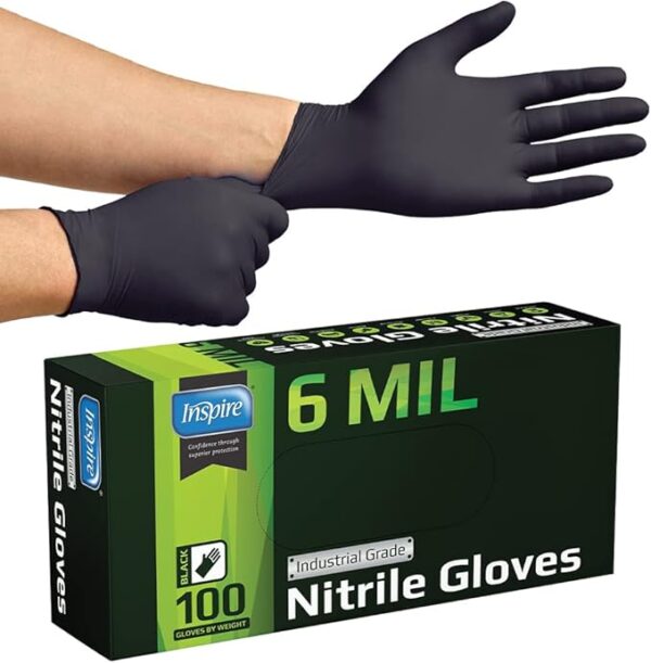 Black Nitrile Gloves