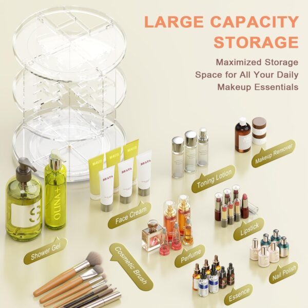 Rotating Makeup Organizer - Image 3