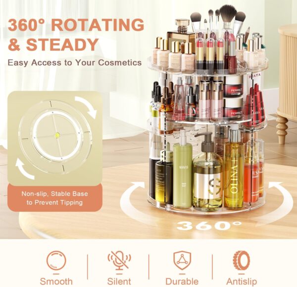 Rotating Makeup Organizer - Image 4