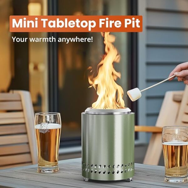 Smokeless Stainless Steel Fire - Image 2