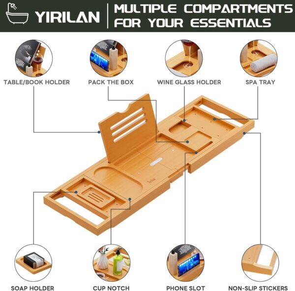 Premium Bathtub Tray Caddy - Image 2