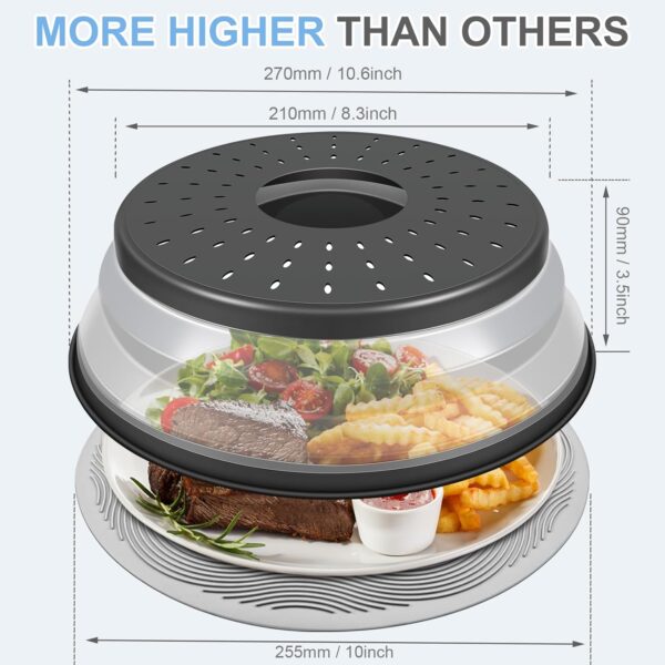 10 Inch Microwave Food Cover - Image 3