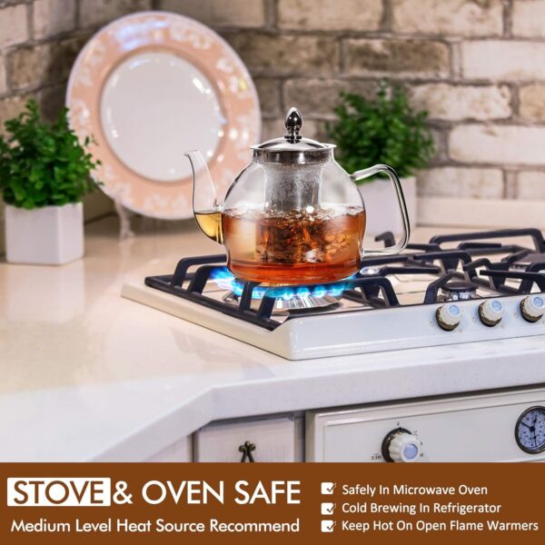 Glass Teapot with Removable Infuser - Image 5