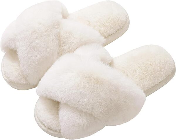 Evshine Women's Fuzzy Slippers