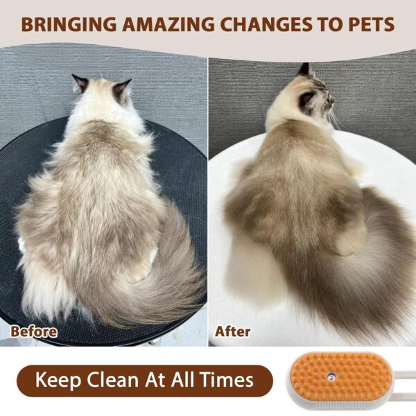 4 in 1 Cat Steam Brush for Shedding - Image 5