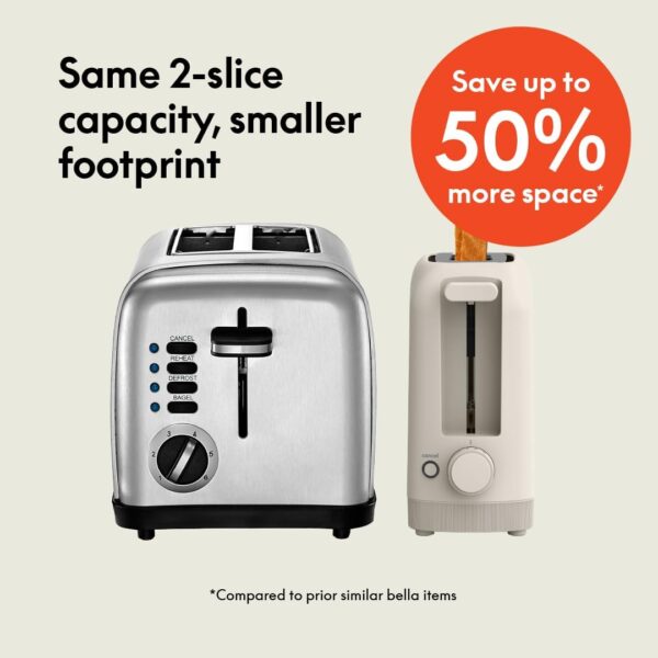 bella 2 Slice Slim Toaster - Image 2