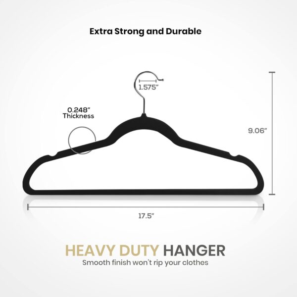 Utopia Home Velvet Hangers 20 Pack - Image 5