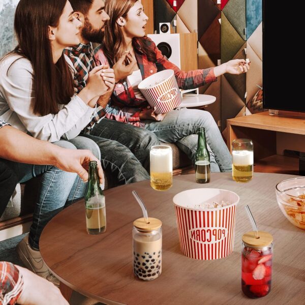 Drinking Glasses with Bamboo Lids - Image 4