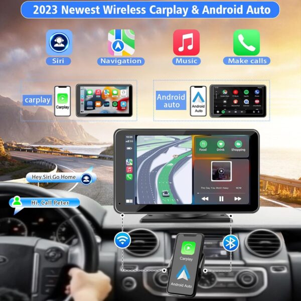 Apple CarPlay and Android Auto Screen for Car - Image 2