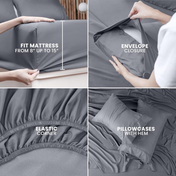 Utopia Bedding Queen Bed Sheets Set - Image 4