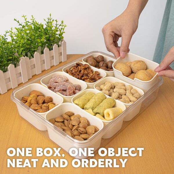 Divided Serving Tray with Lid and Handle - Image 5