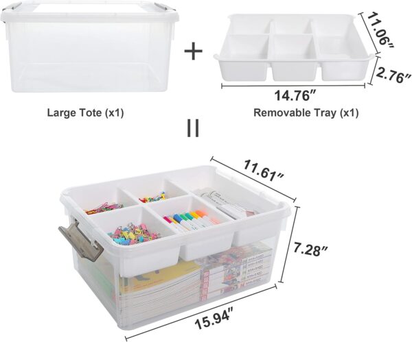 Citylife 17 QT Plastic Storage Box - Image 5