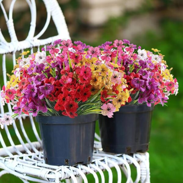 24 Bundles Artificial Flowers for Outdoor - Image 5