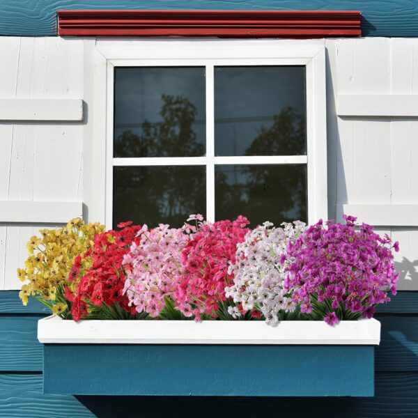 24 Bundles Artificial Flowers for Outdoor - Image 4