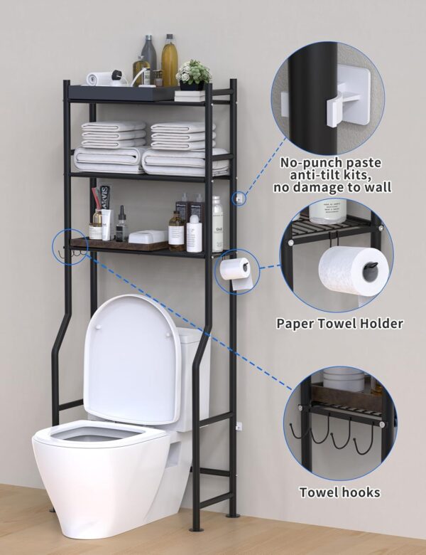 3-Tier Over The Toilet Storage - Image 3