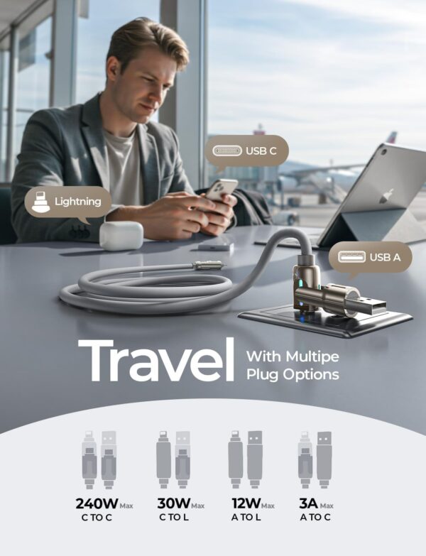 LISEN USB C to Lightning Cable - Image 4