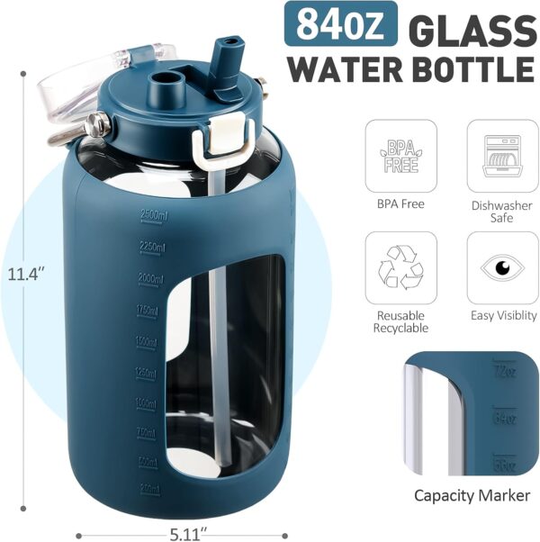 84oz Glass Water Bottle - Image 2