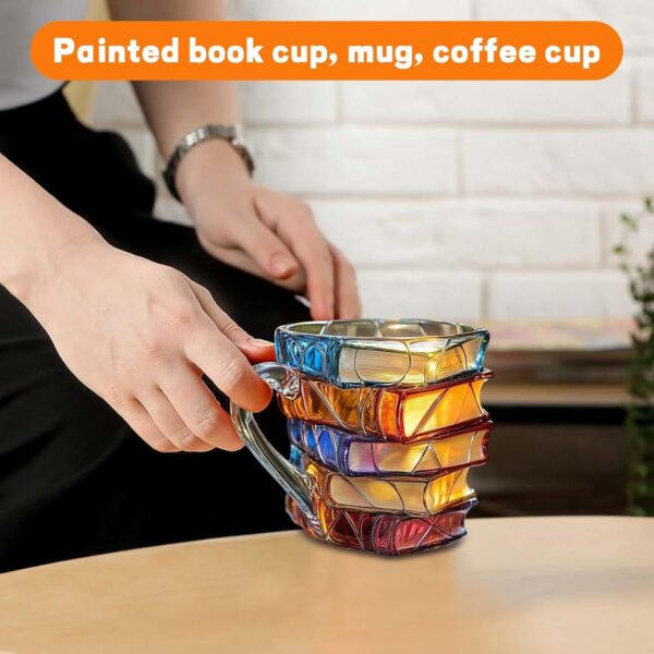 Painted Book Mug - Image 3