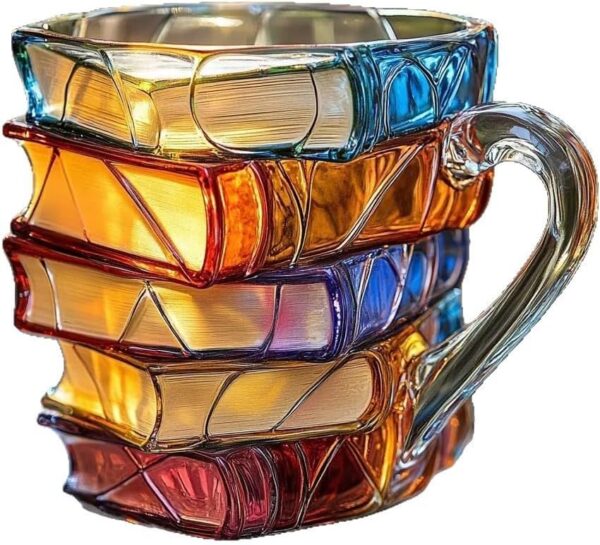 Painted Book Mug