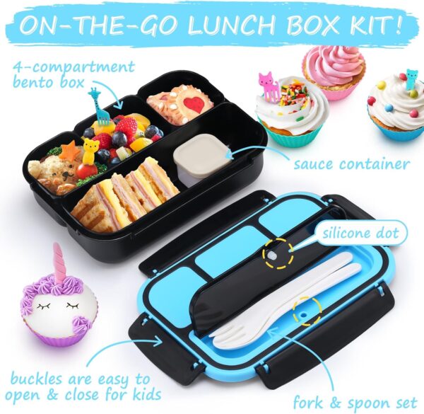 QQKO Bento Box for Kids Adults - Image 2