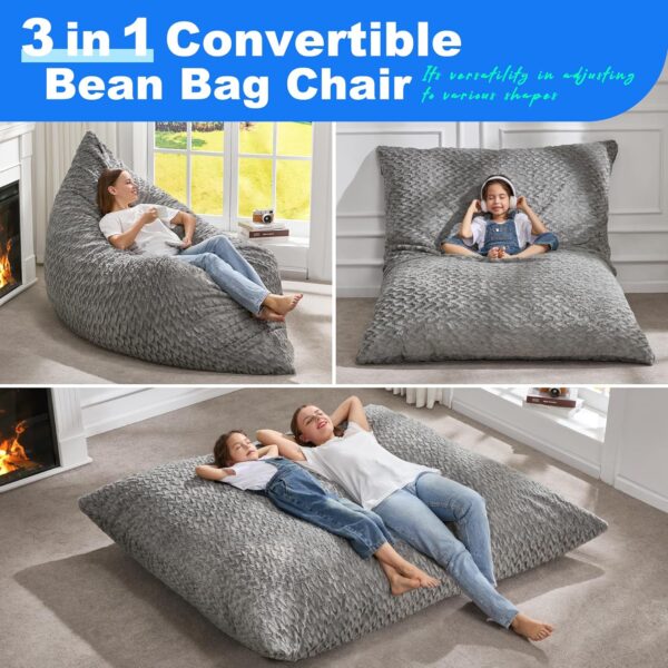 Hobestluk 3 in 1 Bean Bag Chair - Image 4