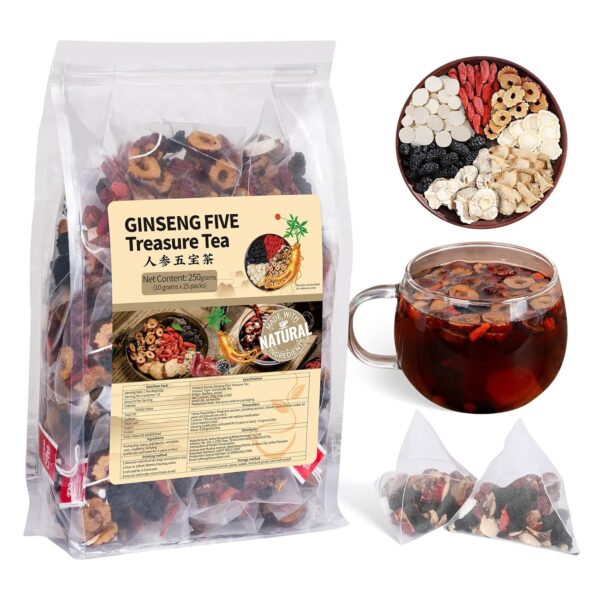 Ginseng Five Treasures Tea Kidney Tea
